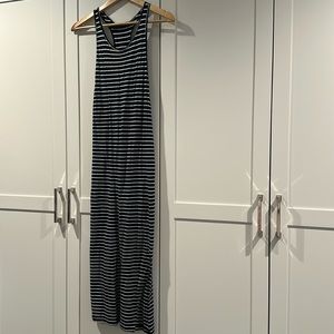 Feel the Piece Terry Jacobs racer back stripe maxi dress